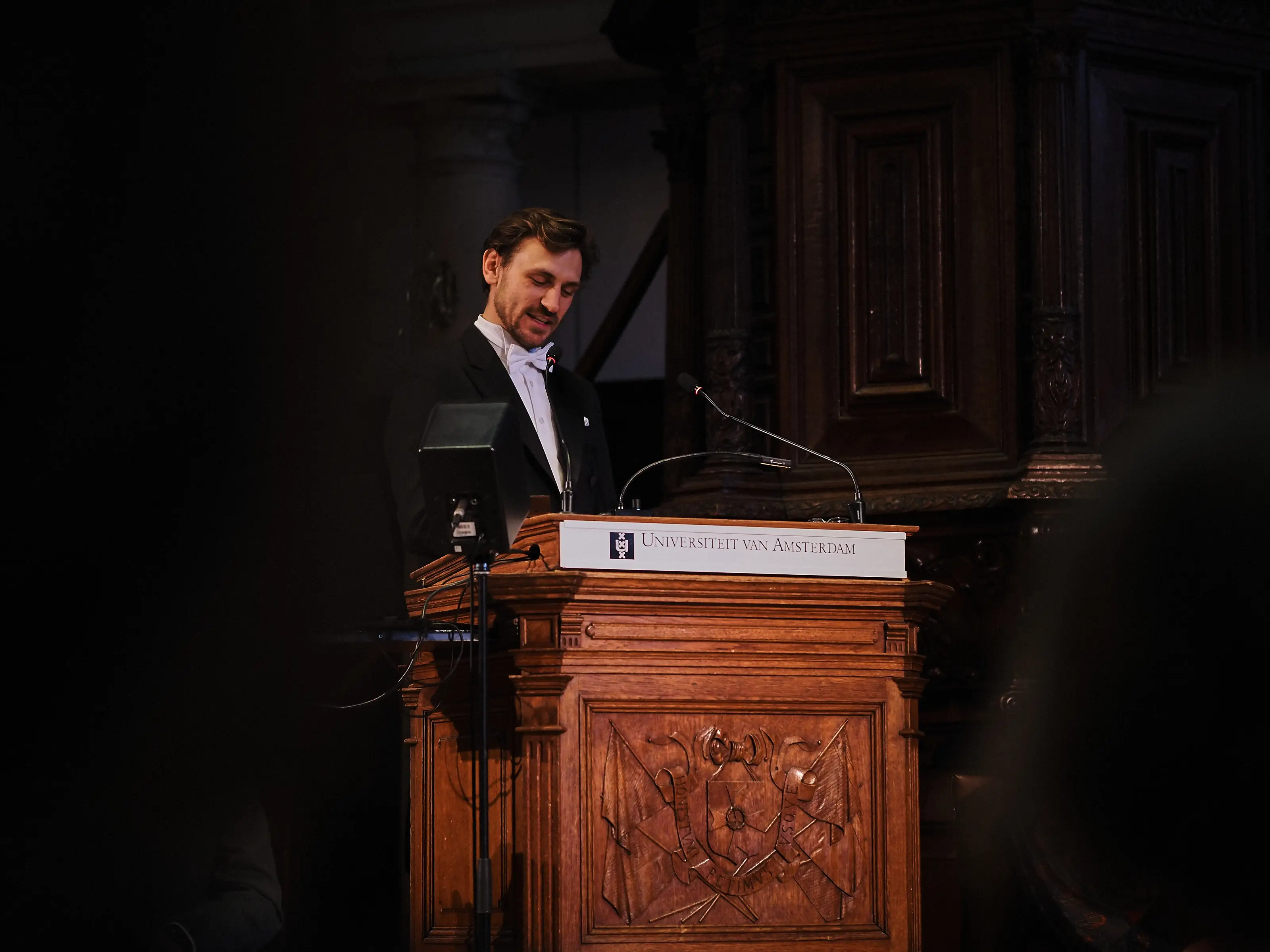 Bas Cornelissen during his PhD defense