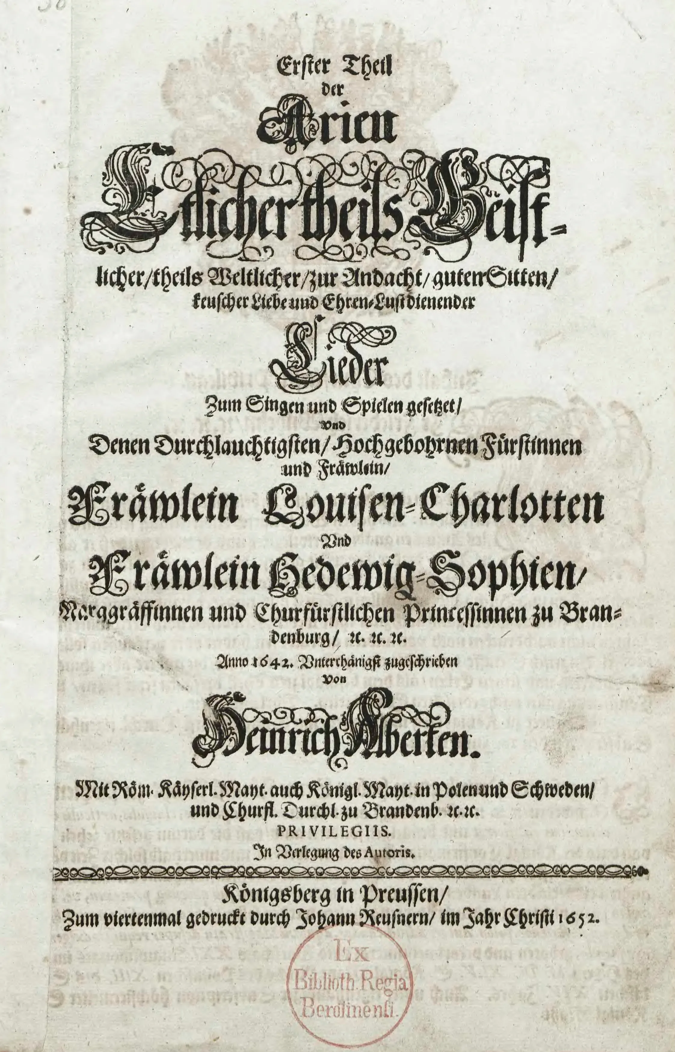 The first volume of Alberts' Arien